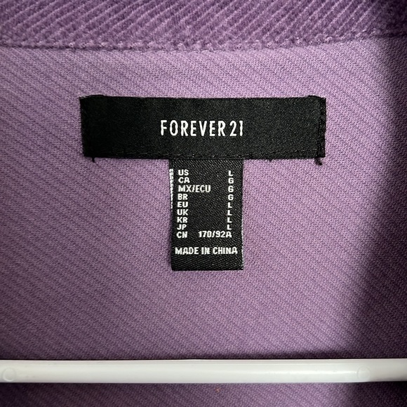 Purple Shacket - Picture 2 of 4